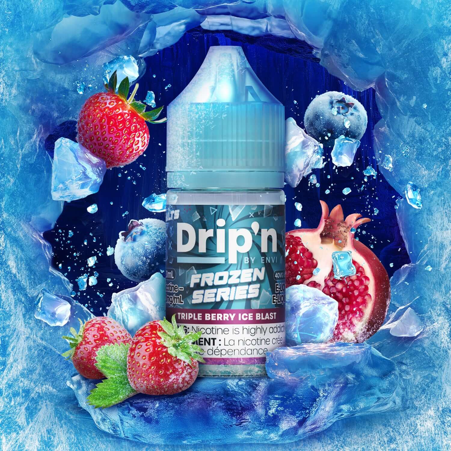 DRIP'N by Envi Frozen Series Salt Canada | Icy Salt Nic E-Liquid - Image 9