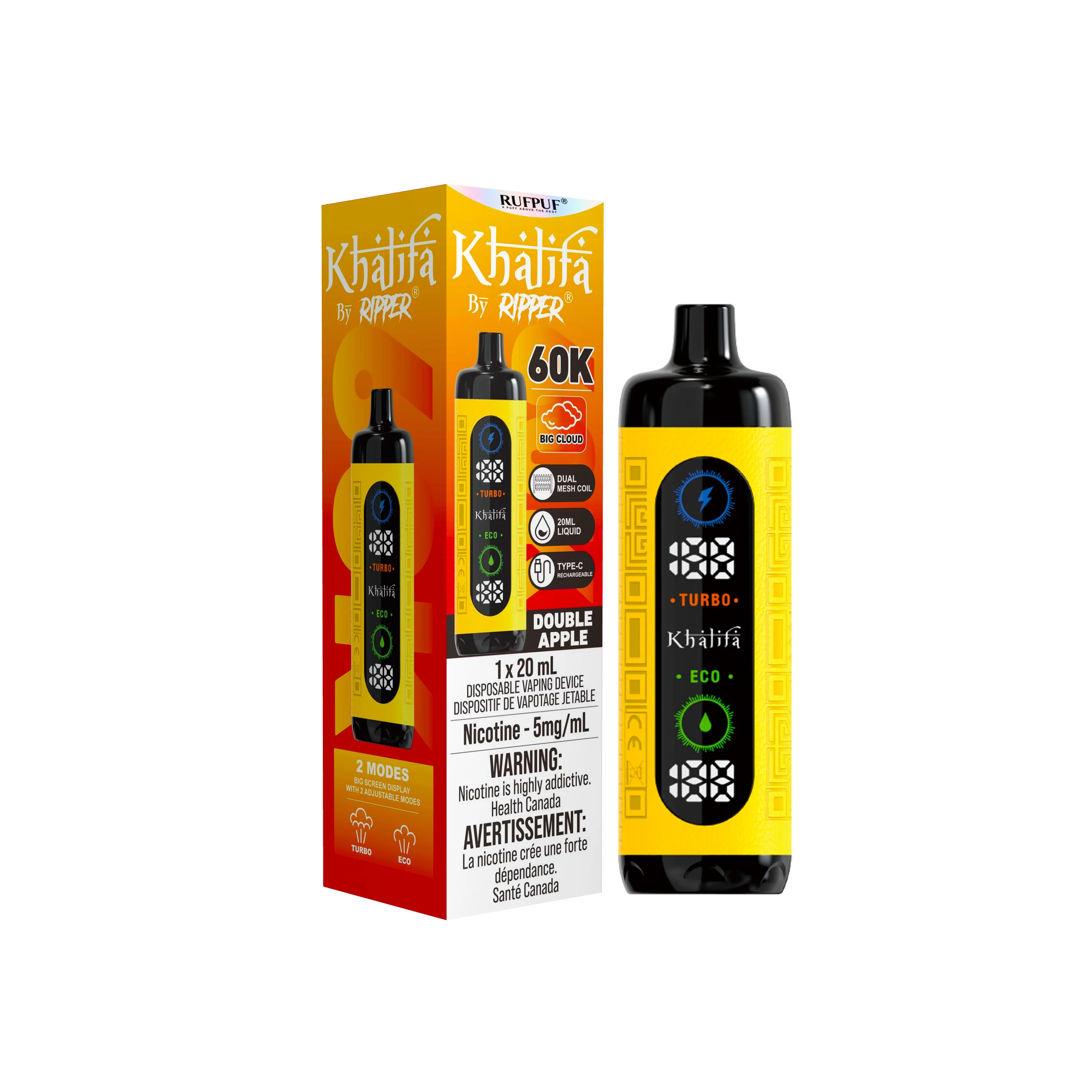 Khalifa Bar 60K Disposable Vape | 60,000 Puffs (5mg Freebase) - Image 7