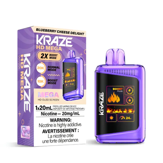 KRAZE HD Mega Disposable Vape Canada | 20K Puff Rechargeable - Image 38