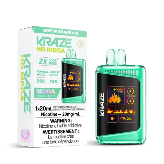 KRAZE HD Mega Disposable Vape Canada | 20K Puff Rechargeable - Image 40