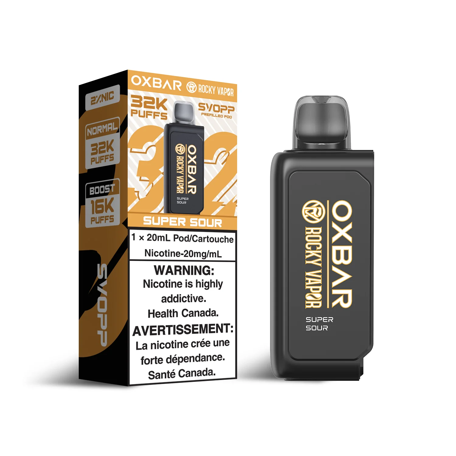 SVOPP Rocky Vapor OXBAR 32K Canada | 32K Pod Device - Image 5